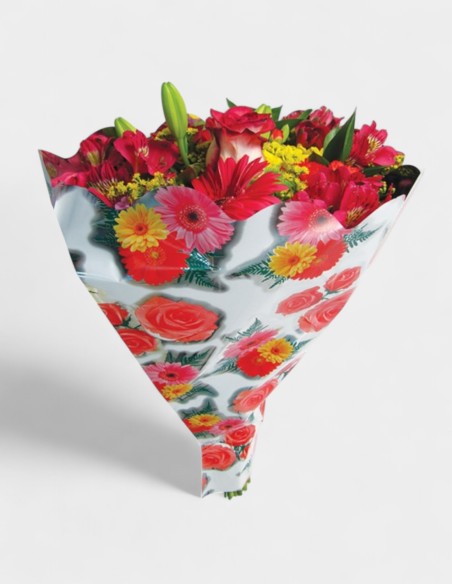 Housse pour Bouquet Métallique Flores (50 unds.)