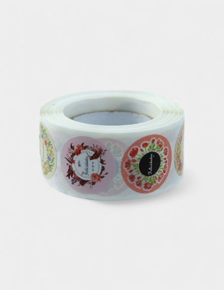 Etiquette Papier - Circulaire Blue Assorti