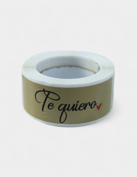 Étiquette en papier - Te Quiero (épais)