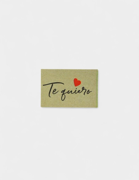 Étiquette en papier - Te Quiero (Fine)