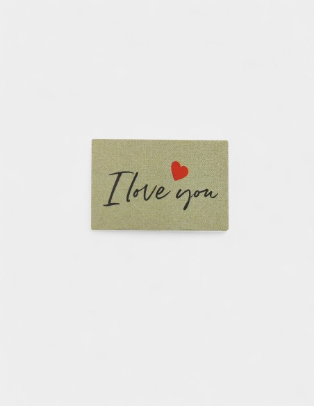 Etiquette Papier - I Love You