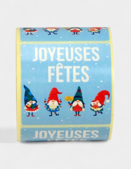 Etiquettes Adhésives Carrées Joyeuses