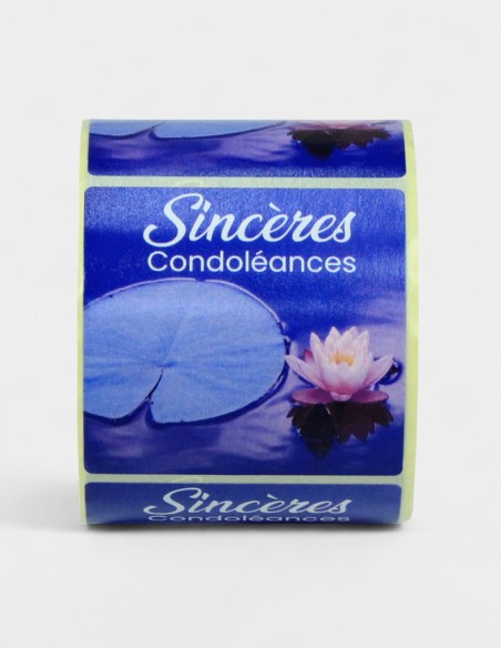 Etiquetas Adhesivas Sinceres Condoleances