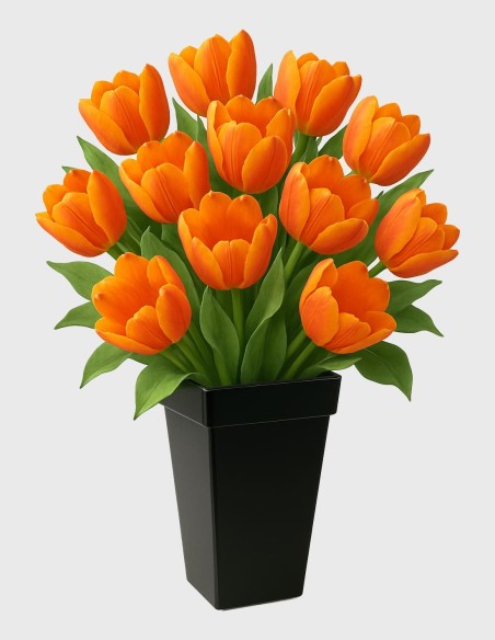 Vase Carré en Plastique