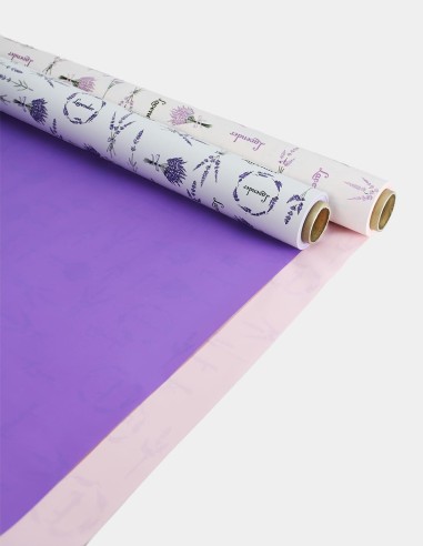 Cellophane Imprimé Lavande Bicolore