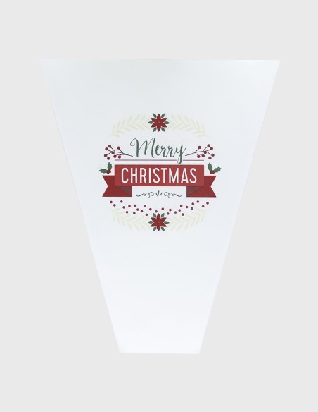 Bolsa Bouquet Kraft Merry Christmas