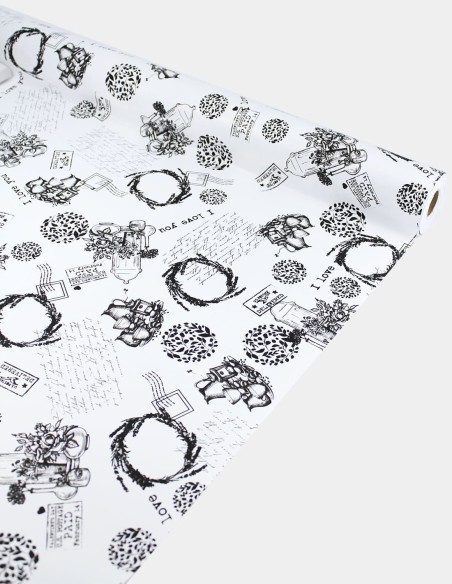 Celofán Kraft Estampado Floral