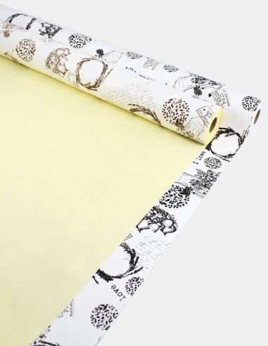 Cellophane Kraft Imprime Floral