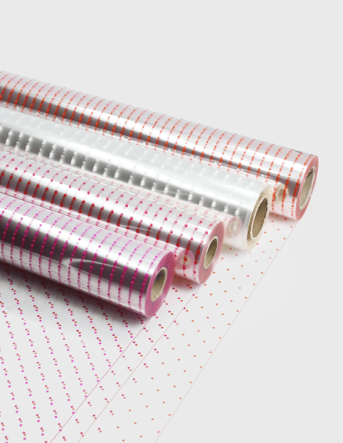 TRANSPARENTES ZELLOPHANPAPIER - PUNKTE