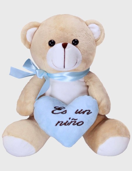 Peluche Ours Rose/Bleu clair