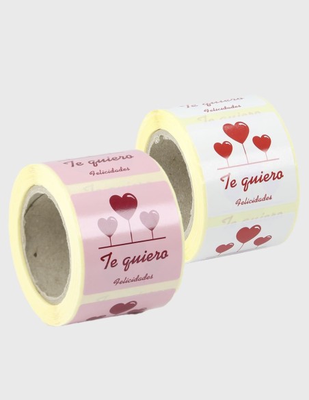 Etiquettes Adhesives Te Quiero Felicidades