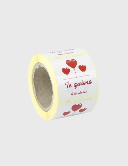 Etiqueta Adhesiva Felicidades Te Quiero