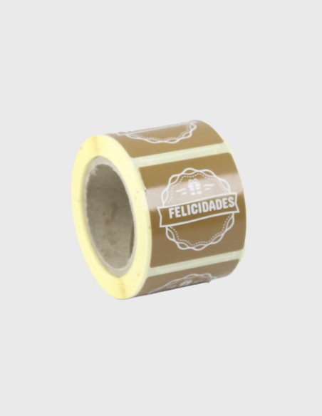 Etiquette Adhesive Felicidades