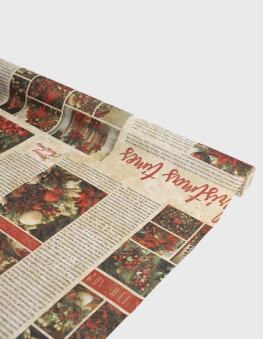 Rouleau de Papier Fibre Christmas Time