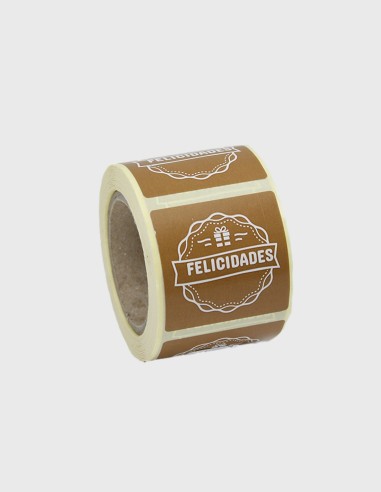 Etiquette Adhesive Felicidades