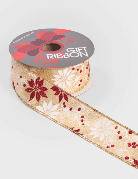 Ruban de Noël en nylon (10 m)