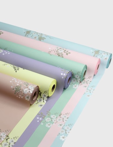 Blickdichtes Zellophan mit Blumen