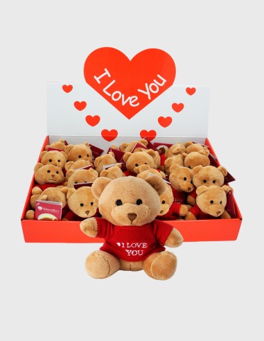 Ours en peluche avec t-shirt « I Love You »