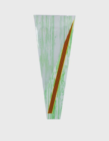 Housse pour une Fleur fond Blanc/Vert
