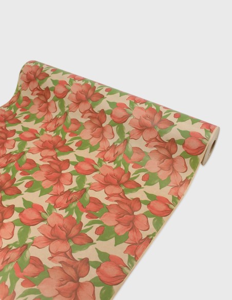 Rouleau de papier kraft imprime Magnolia