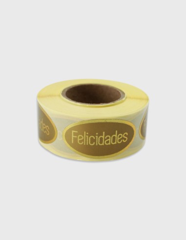 Autocollant Ovale « Felicidades »