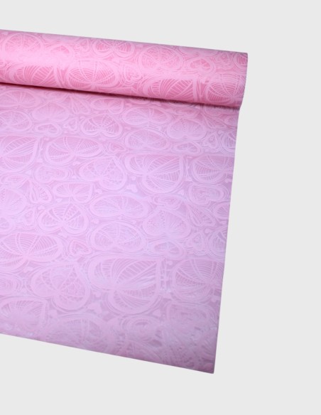 Rouleau Non Tissé à Motifs Cœurs en Relief