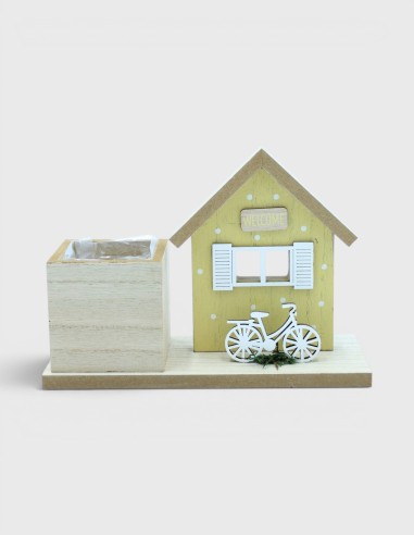 Maison Welcome en Bois Jaune