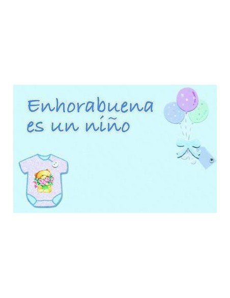 CARTES BRILLANTES BÉBÉ, (MOD. BEBE)