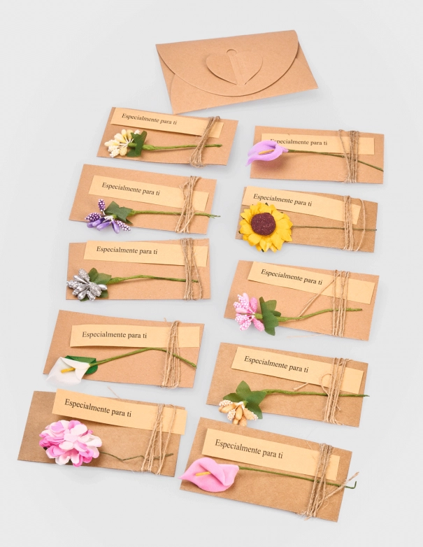 Cartes de fleurs (10 unités)